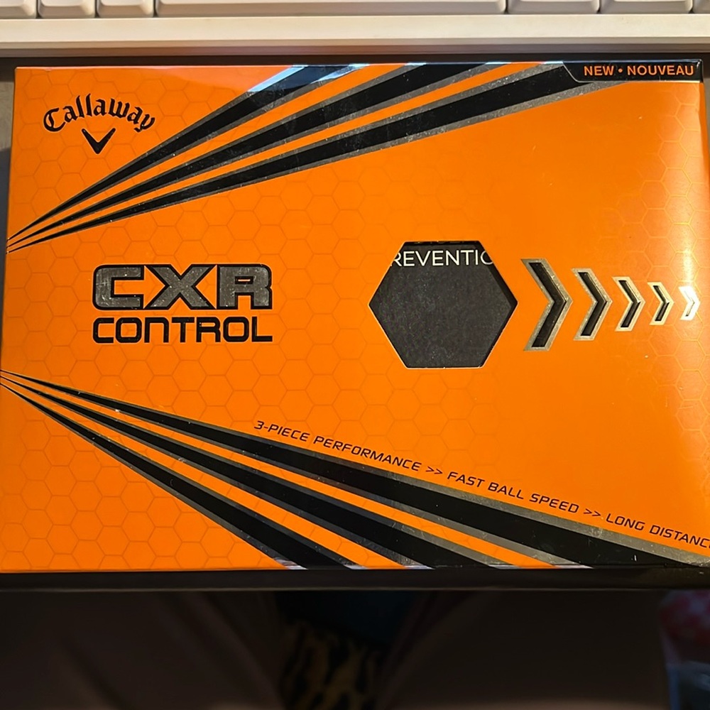 Callaway CXR Control 12 pack gold balls BRAND NEW!